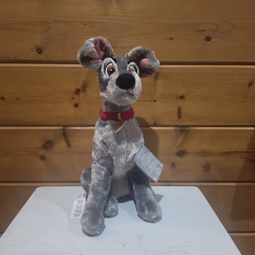 Disney Store Tramp Plush Lady and the Tramp Stuffed Animal Dog Toy 16" Rare HTF